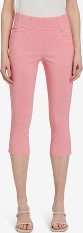 Betty Barclay Skinny Stretch-Hose ohne Verschluss in Pink: predná strana