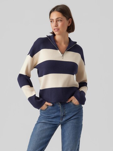 VERO MODA Sweater 'Hersoma' in Blue: front