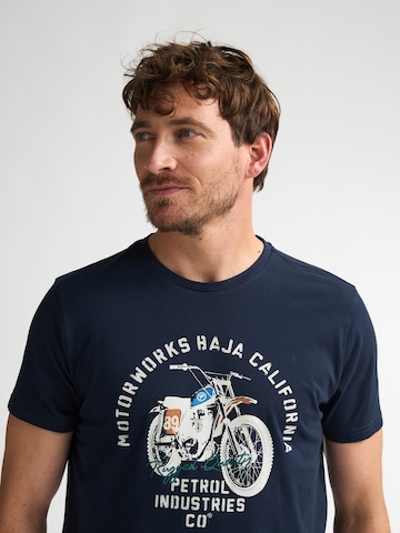 T-Shirt Petrol Industries en bleu
