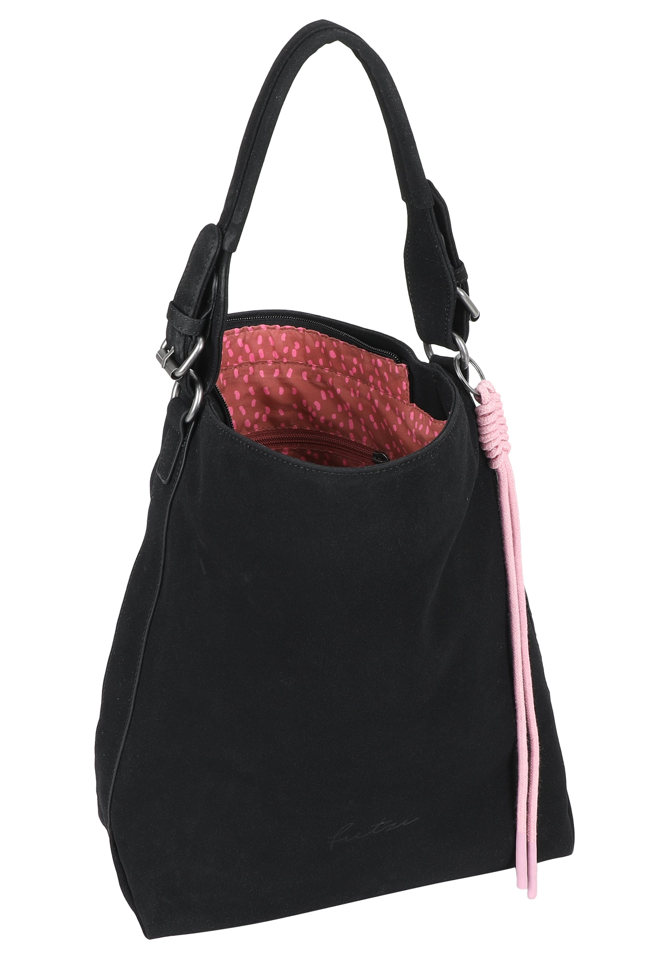 Fritzi aus Preußen Schoudertas 'Bitzi01 Suede' in Zwart