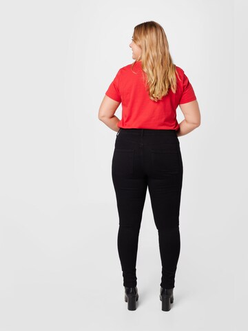 ONLY Carmakoma Skinny Broek 'Storm' in Zwart