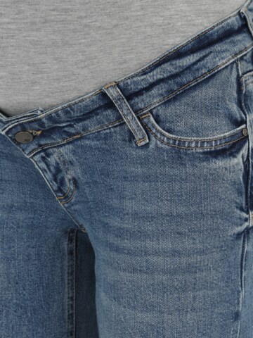MAMALICIOUS Wide Leg Jeans 'Blaise' in Blau