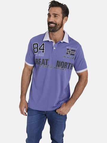 T-Shirt 'Taade' Jan Vanderstorm en violet : devant
