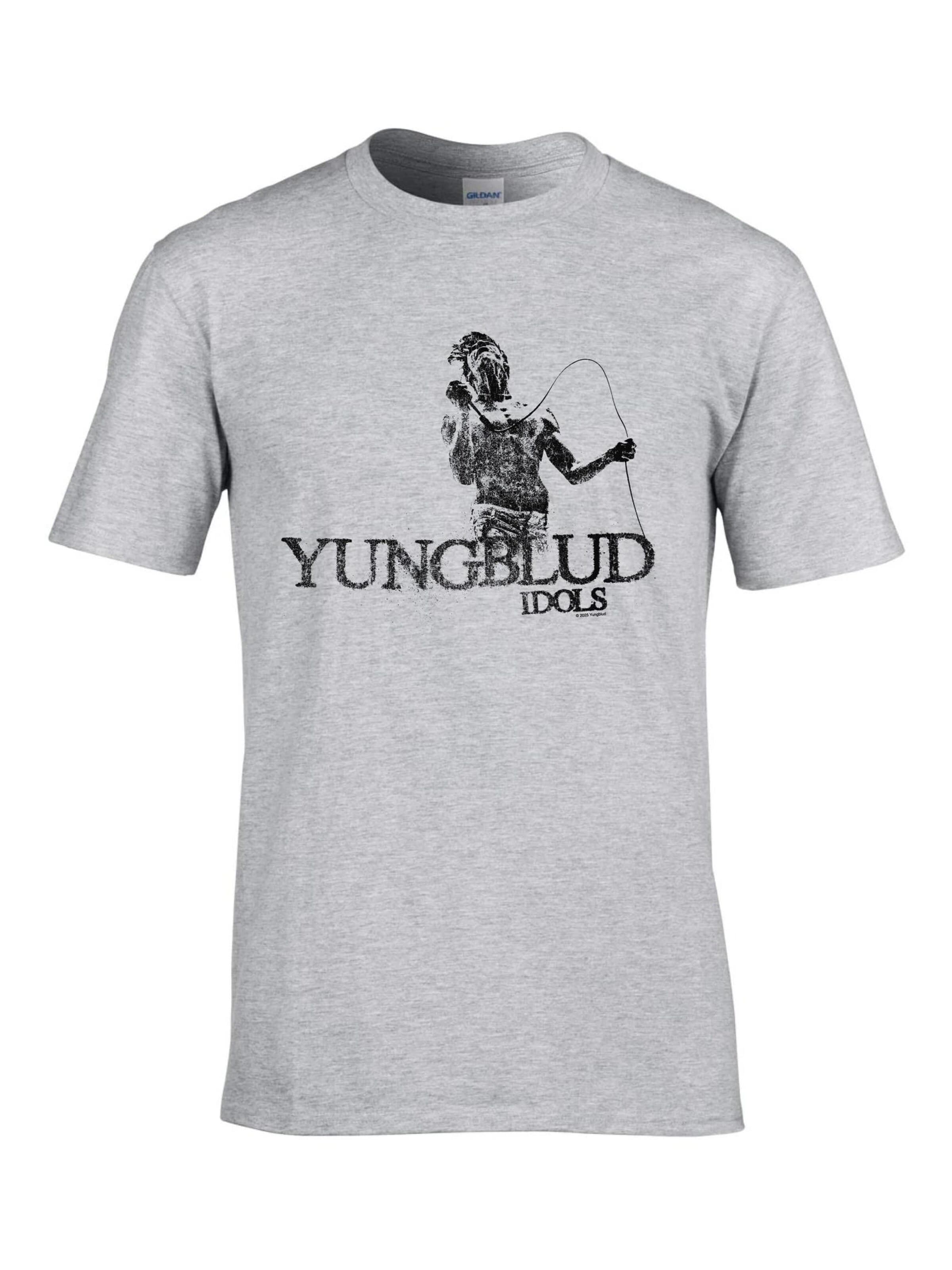 Yungblud Shirt 'Yungblud On Stage T-Shirt' in Grey: front