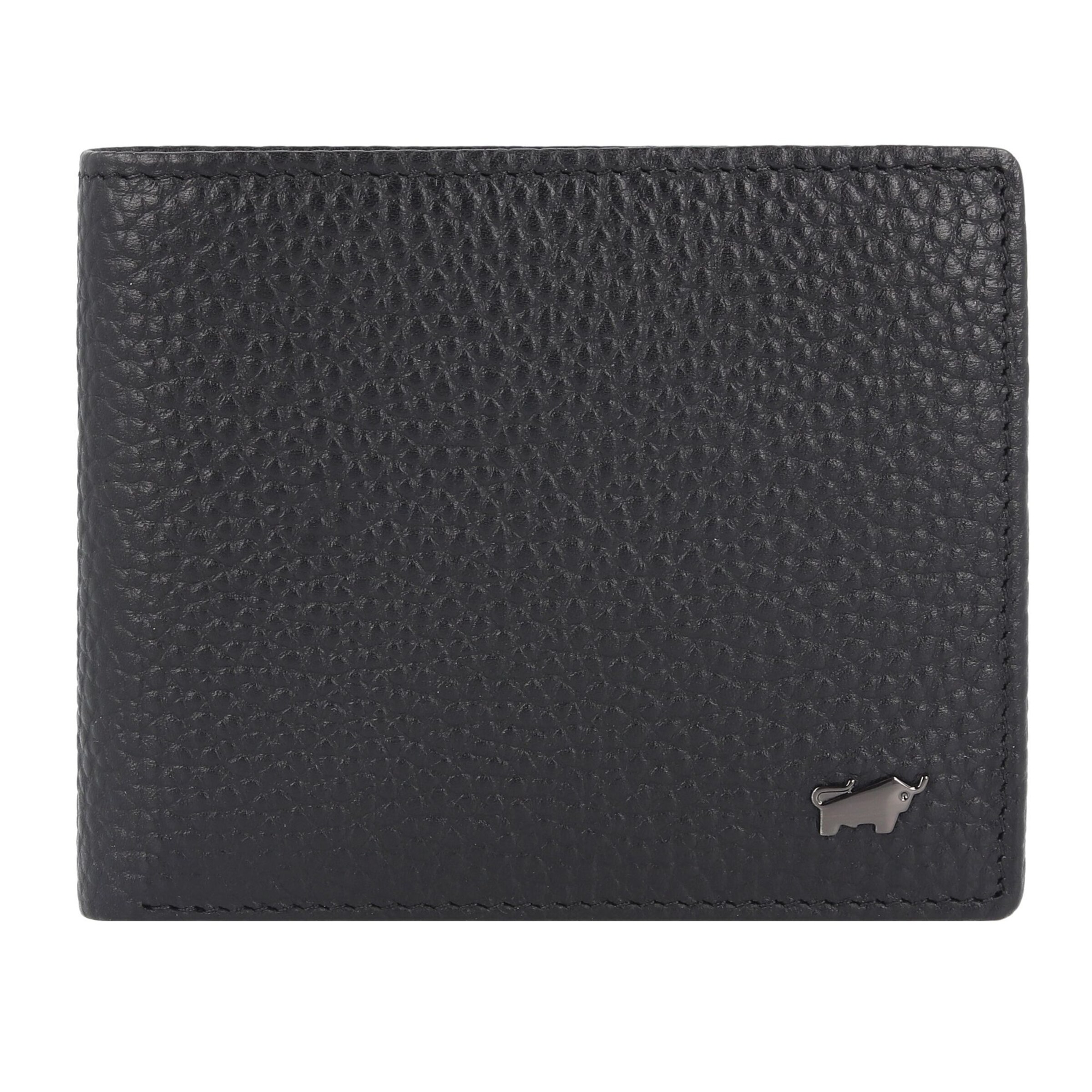 Braun Büffel Wallet 'Theo' in Black: front