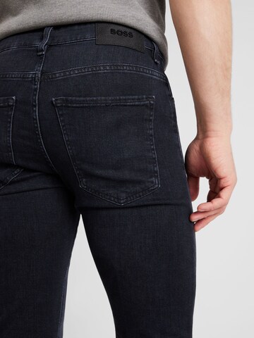 BOSS Slimfit Jeans 'DELAWARE' in Zwart