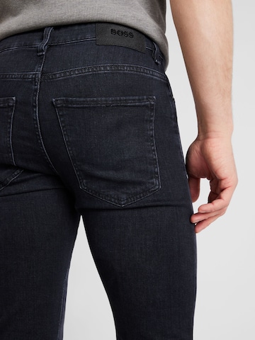 BOSS Black Slimfit Jeans 'DELAWARE' in Schwarz
