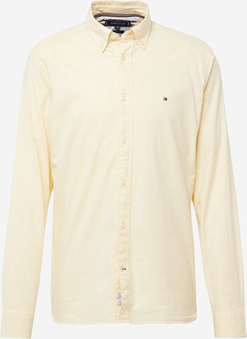 TOMMY HILFIGER Button Up Shirt in Yellow: front