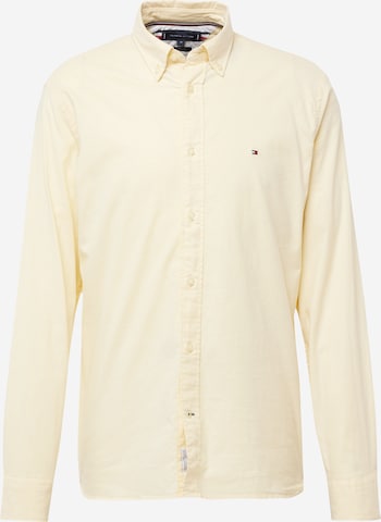 TOMMY HILFIGER Regular fit Overhemd in Geel: voorkant