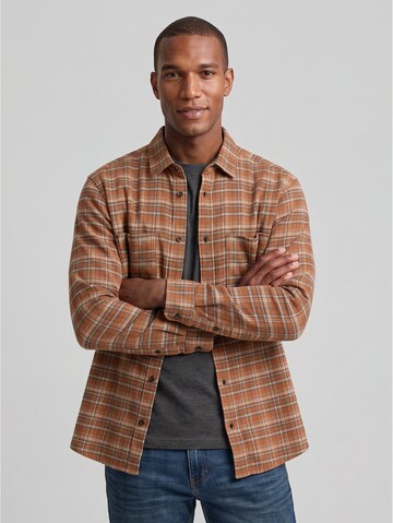 TOM TAILOR - Regular Fit Camisa em castanho: frente