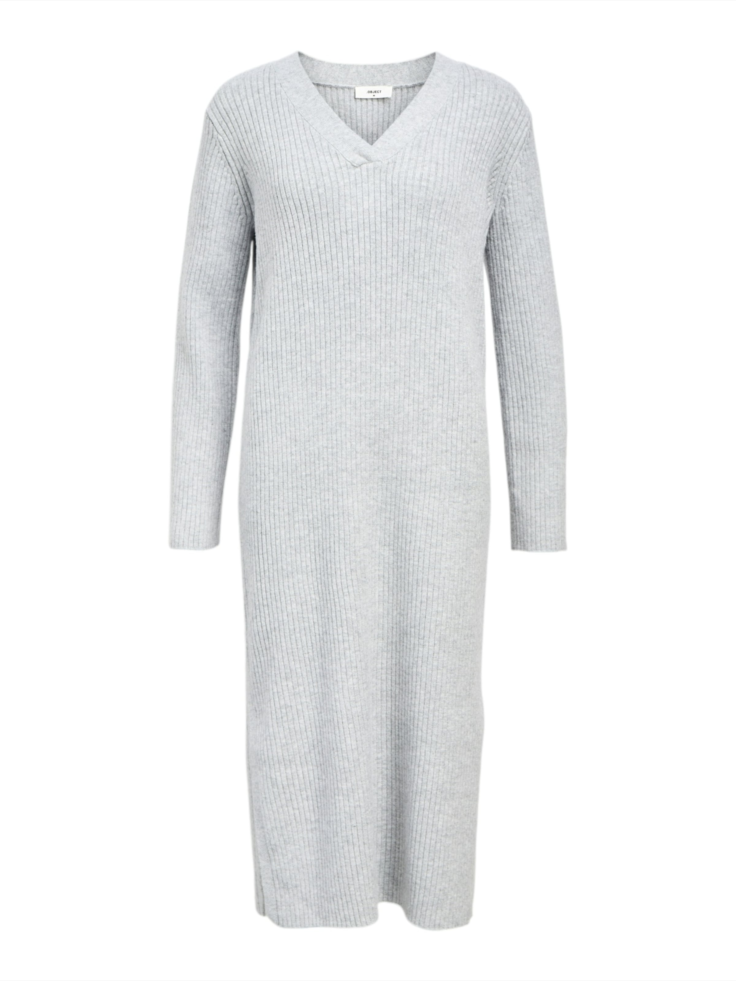 OBJECT Knitted dress 'OBJElva' in Grey: front