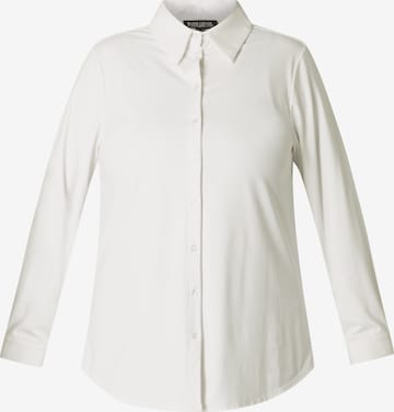 BASE LEVEL CURVY Bluse in Weiß: Vorderseite