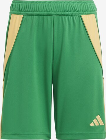 ADIDAS PERFORMANCE Workout Pants 'Tiro' in Green: front