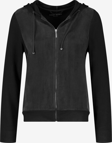 GERRY WEBER Sweatjacke in Schwarz: predná strana