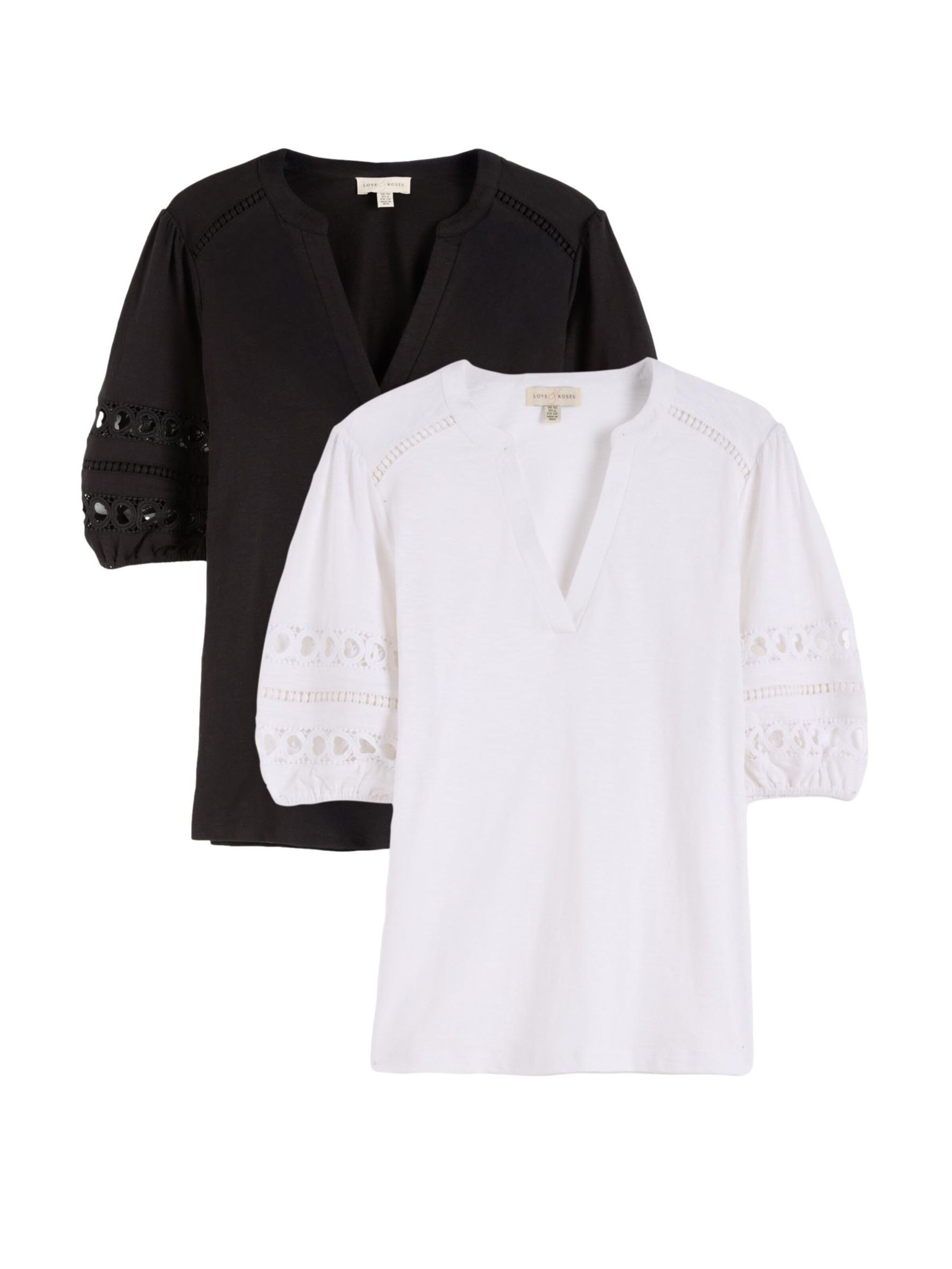 love & roses Blouse in Mixed colours: front