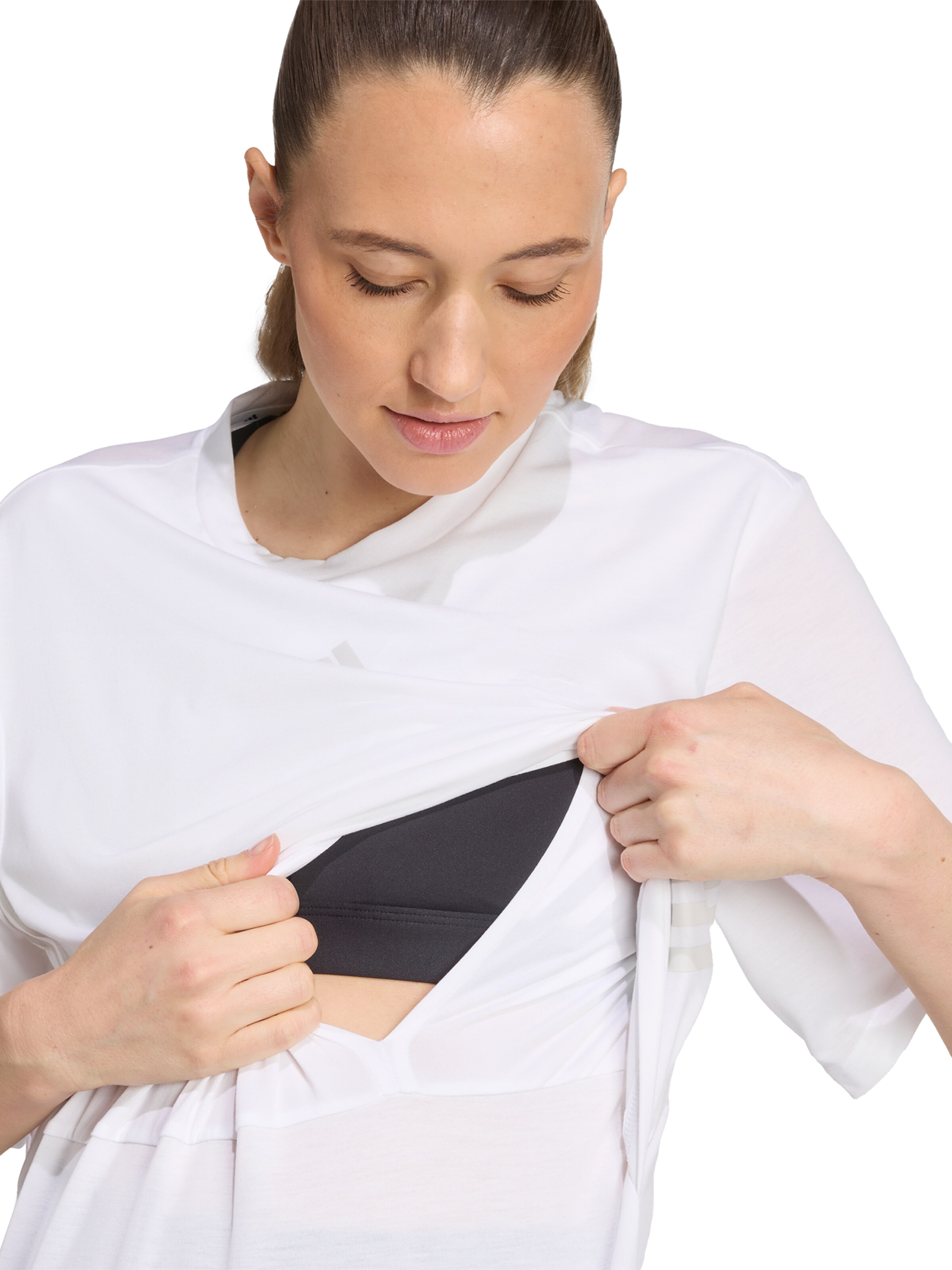 ADIDAS PERFORMANCE Λειτουργικό μπλουζάκι σε λευκό