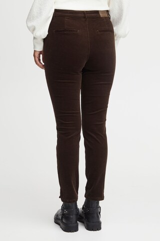 PULZ Jeans Regular Hose 'Mila' in Braun