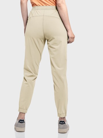 Schöffel Tapered Outdoor trousers 'Vienna' in Beige