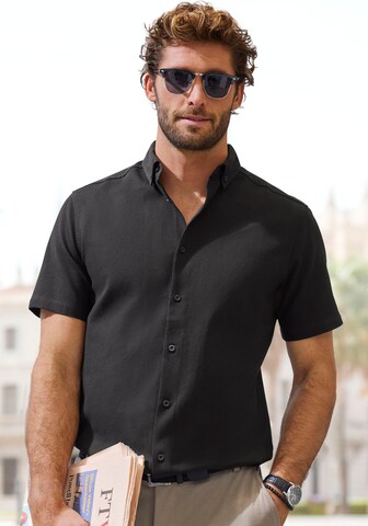 H.I.S Regular fit Button Up Shirt in Black