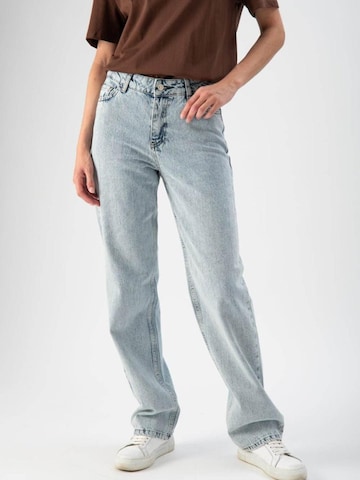 MND Regular Farkut 'Jeans vestibilità regolare con mini strass' värissä sininen: etupuoli