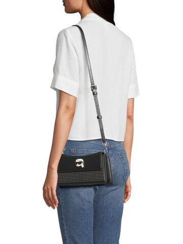 Sac bandoulière 'Ikonik 2.0' Karl Lagerfeld en noir : devant