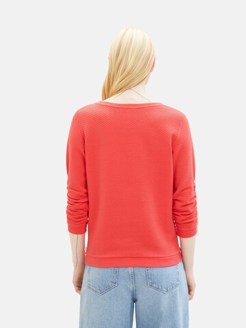 TOM TAILOR DENIM - Sweatshirt em vermelho