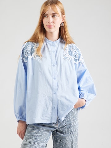 Essentiel Antwerp Bluse 'Hementine' in Blau: Vorderseite