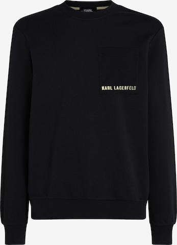 juoda Karl Lagerfeld Megztinis be užsegimo: priekis