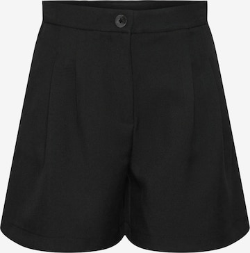 PIECES - Pierna ancha Pantalón de pinzas 'NEVA' en negro: frente