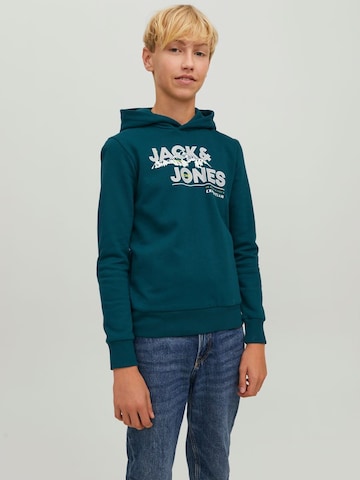 Jack & Jones Junior Sweatshirt 'HUNTER' in Green: front