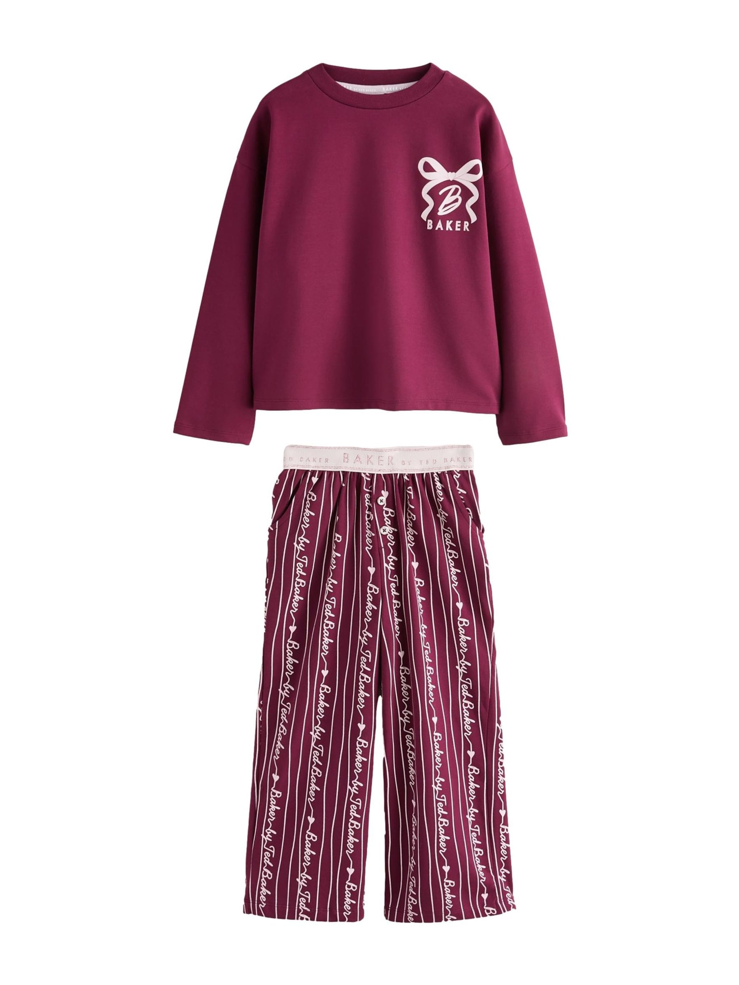 Baker by Ted Baker - Pijama en rojo: frente