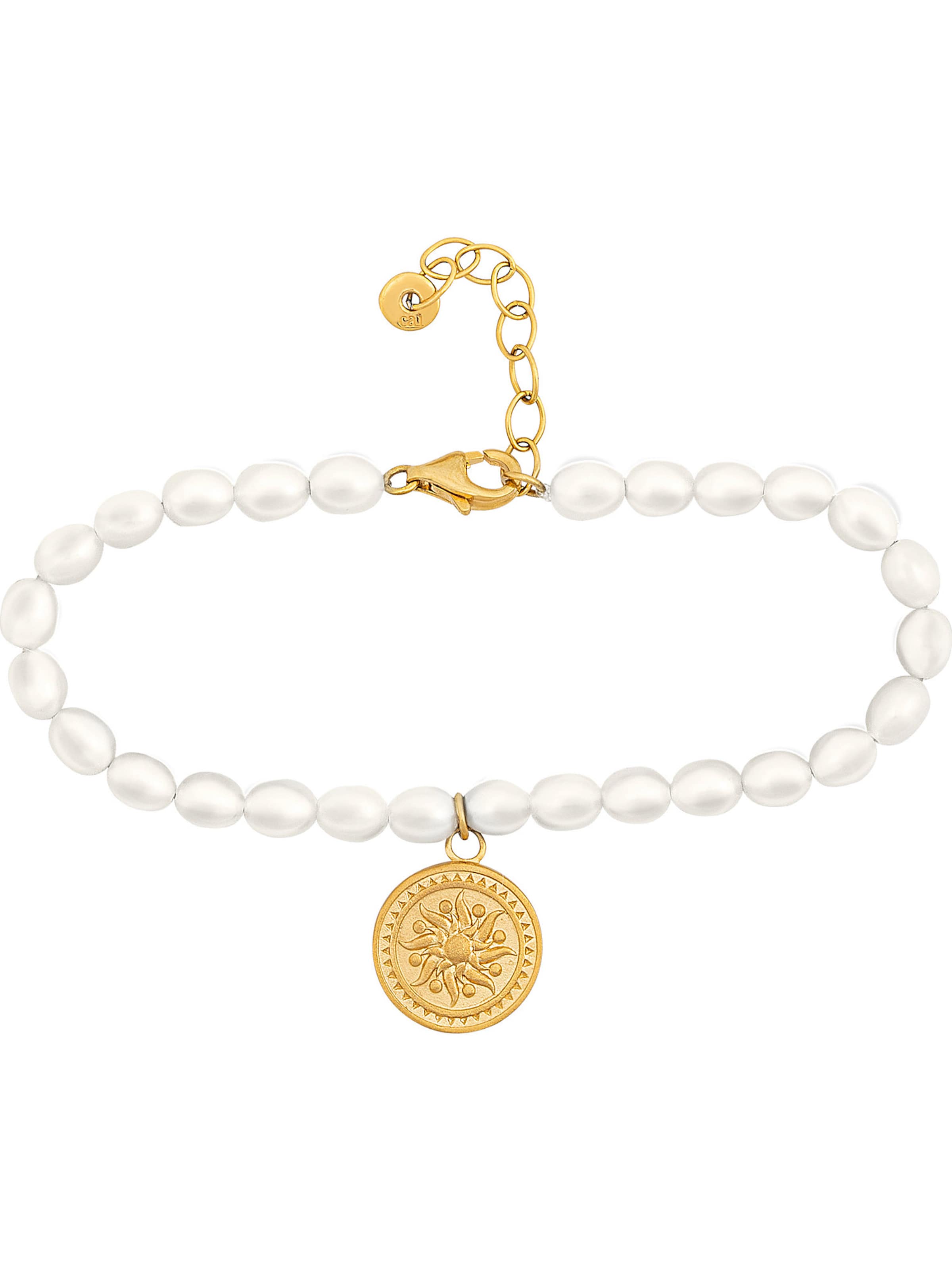 caï Bracelet in White: front