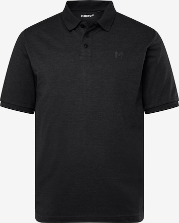 Men Plus Shirt in Black: front