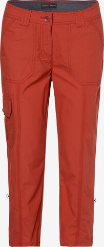 Pantalon cargo Franco Callegari en rouge : devant