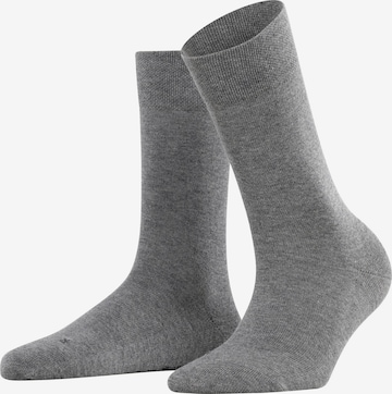 FALKE Socken 'Sensitive London' in Grau: Vorderseite