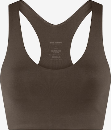 Girlfriend Collective Top ' Float ' – hnědá: přední strana