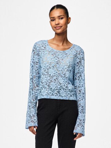 PIECES Blouse 'PCROXY' in Blauw: voorkant