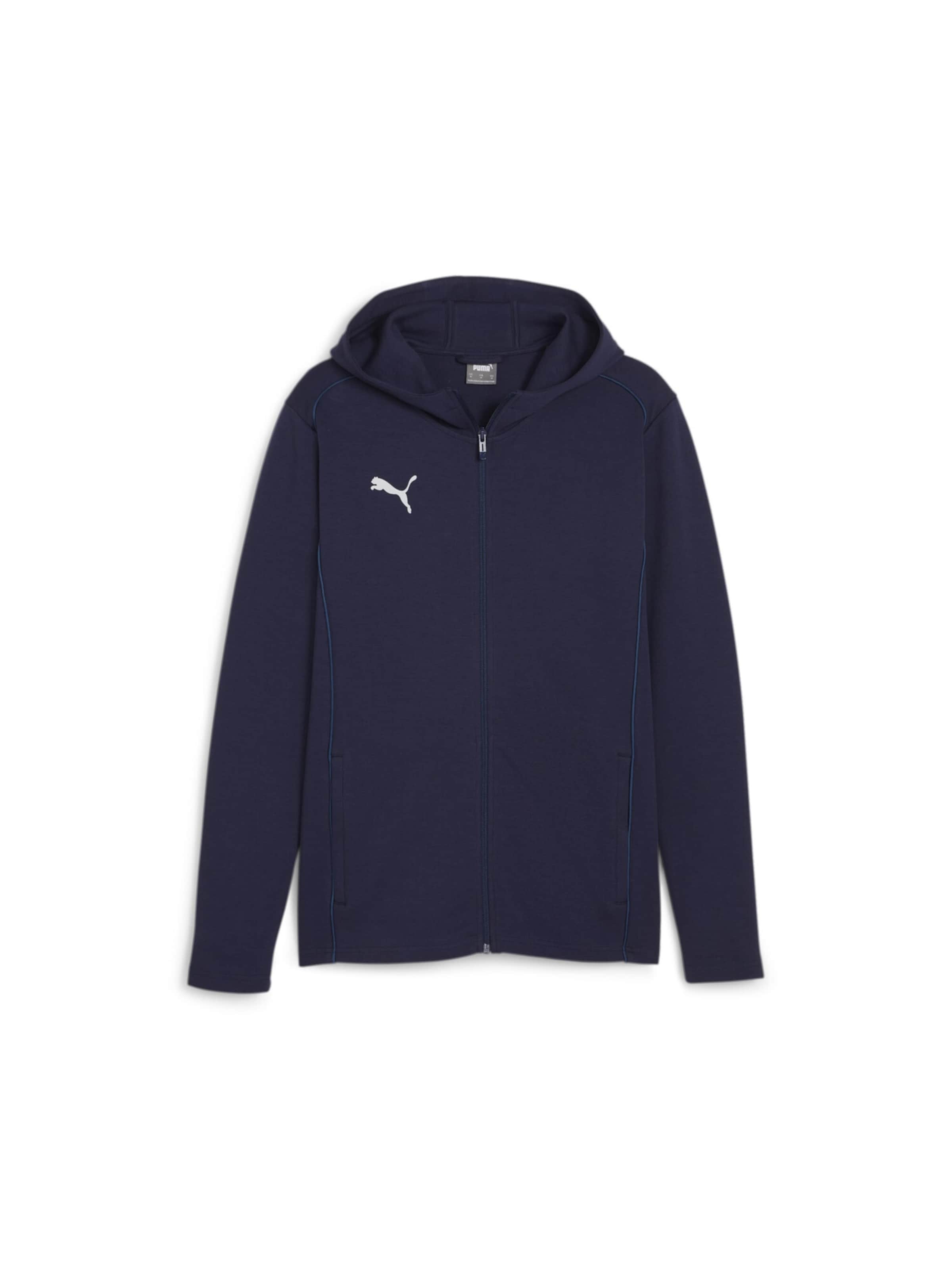 Giacca di felpa sportiva 'TeamFinal' di PUMA in blu: frontale