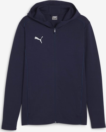 Veste de survêtement 'TeamFinal' PUMA en bleu : devant