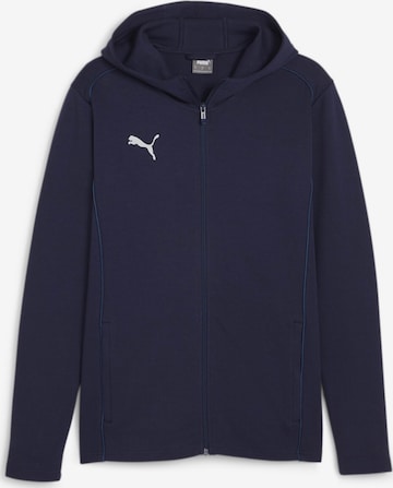 PUMA Athletic Cardigan 'TeamFINAL' in Blue: front