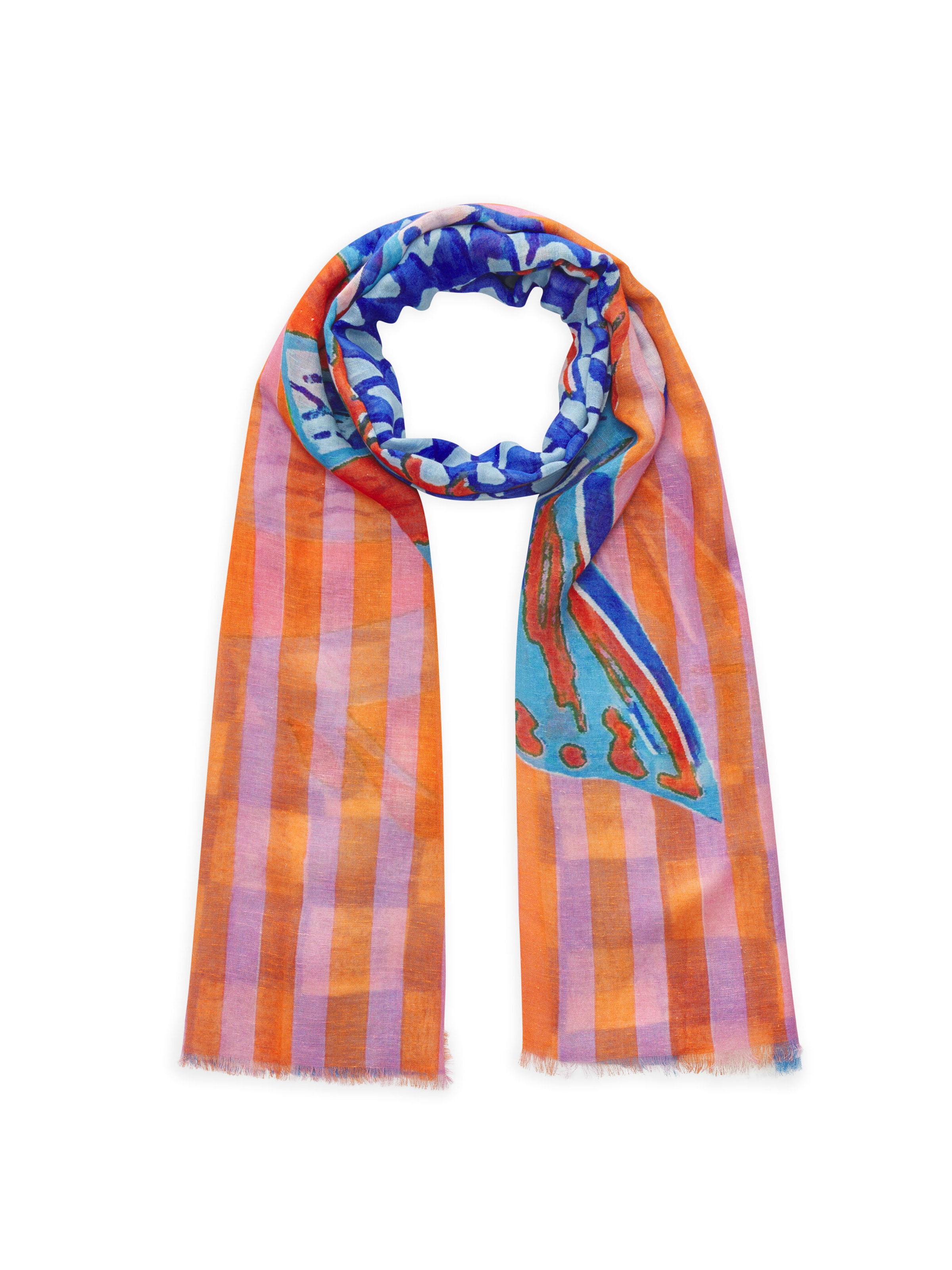 Écharpe CODELLO en bleu : devant