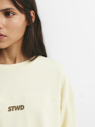 Pull&Bear Shirt 'STWD' in Yellow