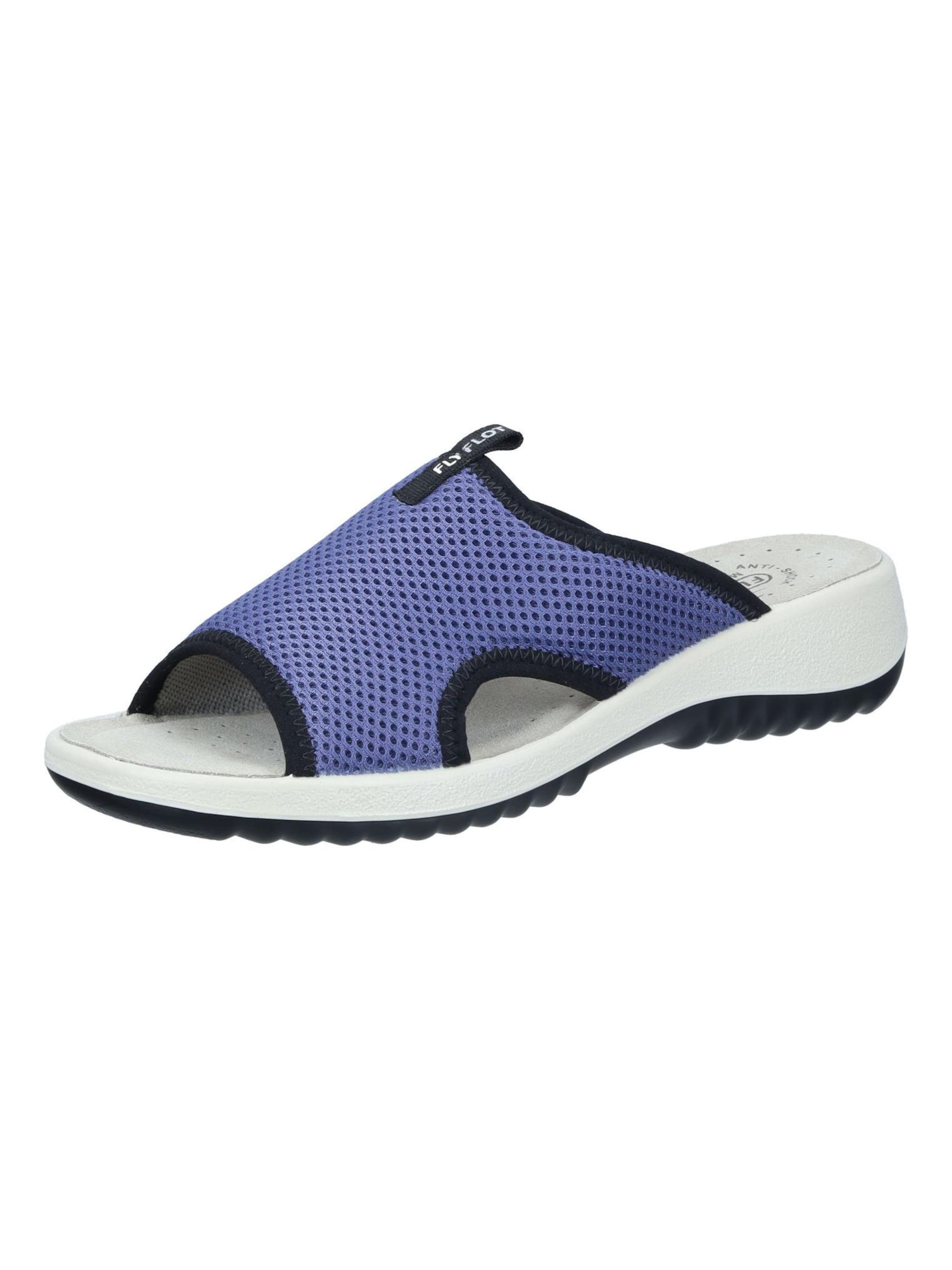 FLY FLOT Mules 'Pantoletten' in Purple: front