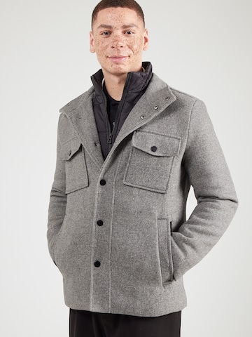 Manteau mi-saison LERROS en gris : devant