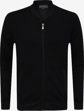 Sir Raymond Tailor Zip-Up Hoodie 'Bologna' in Black: front