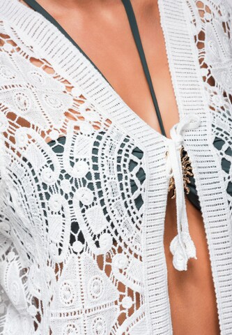 Pull-over oversize 'OW-SW-E0004' Ombre en blanc