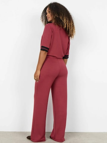 Soyaconcept Wide Leg Housut 'Banu' värissä punainen