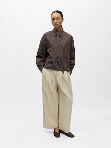 Camicia da donna 'OBJPerry' di OBJECT in marrone