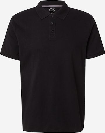 T-Shirt QS en noir : devant