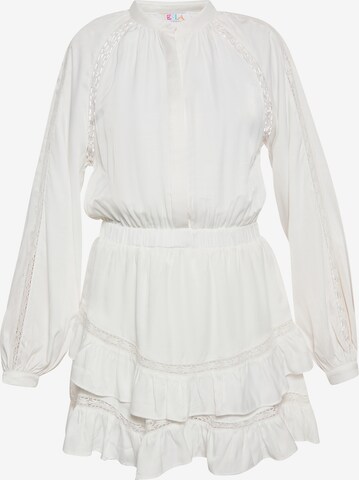 Robe IZIA en blanc : devant